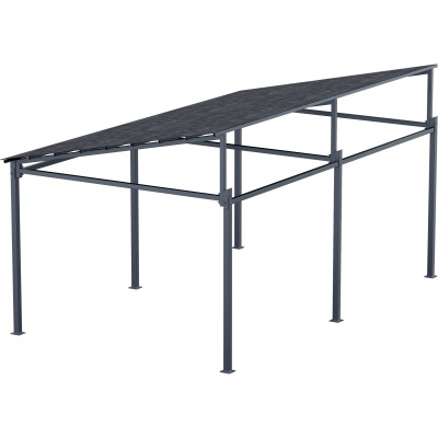 Навес односкатный серый 1