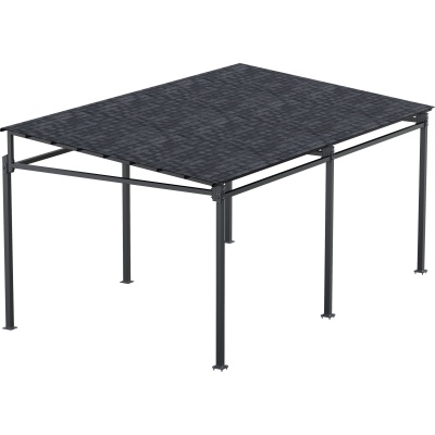 Навес односкатный чёрный