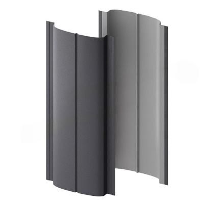 Штакетник металлический МП ELLIPSE-Т 19х126 (VALORI-Grey-0.5) 1,8 м